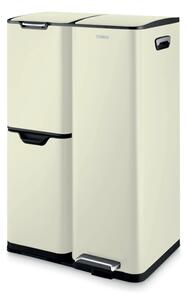 Tower 60 Litre Recycling Pedal Bin Cream