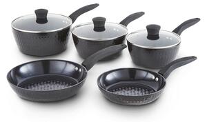 Tower Diamo 5 Piece Cookware Set with Black Diamond Coating