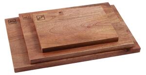 Tower Set of 3 Mango Wood Chopping Boards Natural Wood