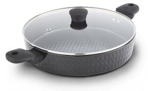 Tower Diamo 30cm Shallow Casserole Dish with Black Diamond Coating
