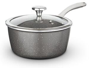 Tower Cerastone 18cm Saucepan with Glass Lid Graphite