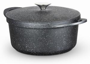 Tower Precision 24cm Casserole Dish with Aluminium Lid Black