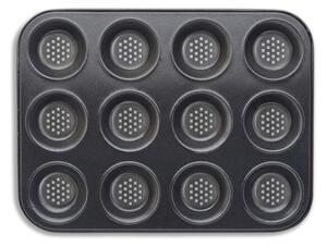 Tower Precision Plus 12 Shallow Tart Tray Black