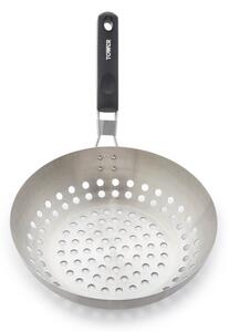 Tower 28cm Grill Wok with Folding Stainless Steel