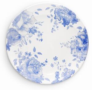 Blue Floral Dinner Plate Set