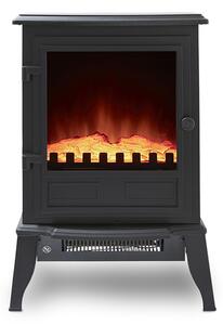 2KW Alloa Log Effect Fire Stove Black