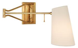 Keil Swing Wall Light Brass, Light, Hand-Rubbed Antique Brass - Andrew Martin