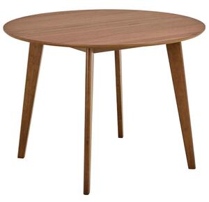 Reims Wooden Round Dining Table - Walnut