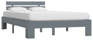 Absecon Wooden Double Bed In Grey