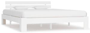 Absecon Wooden King Size Bed In White