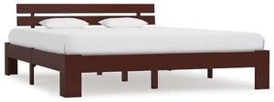Absecon Wooden Super King Size Bed In Dark Brown