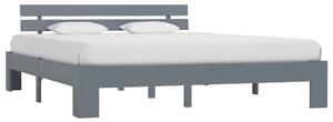 Absecon Wooden Super King Size Bed In Grey