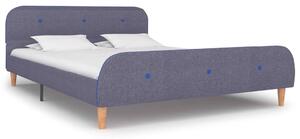 Bellvue Fabric Double Bed In Light Grey