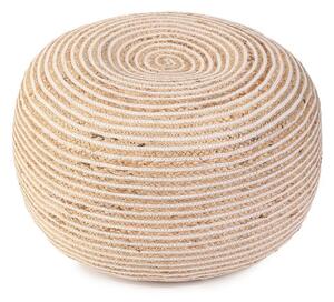 Kaikoo Jute Stripe Bean Bag Pouffe