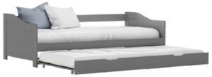 Atwater Wooden Pull Out Sofa Bed In Grey