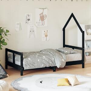 Moraira 80x160cm Wooden Children Bed In Black