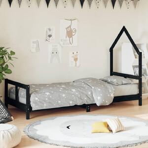 Moraira 80x200cm Wooden Children Bed In Black