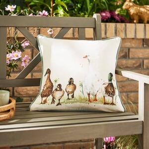 Duck Family Outdoor Square Cushion