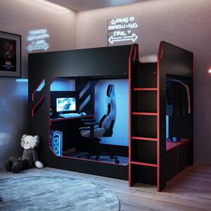 Shuttle High Sleeper Gaming Bed Frame