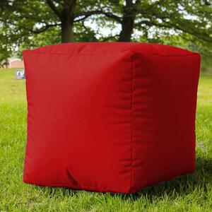 Rucomfy Cube Indoor Outdoor Bean Bag Red