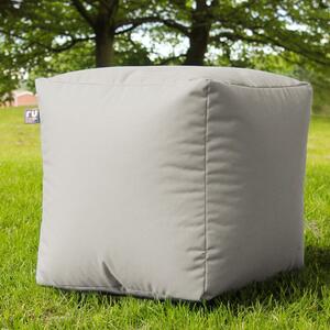 Rucomfy Cube Indoor Outdoor Bean Bag Platinum