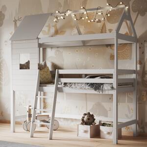 Hideaway Treehouse Midsleeper Bed Frame White