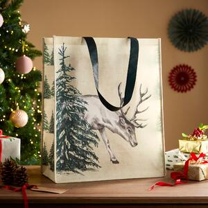 Extra Large Traditional Stag Shopper Bag Cream