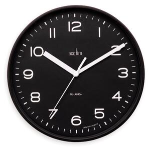 Acctim Runwell Small Wall Clock Black