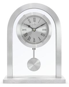 Acctim Bathgate Pendulum Mantel Clock Silver