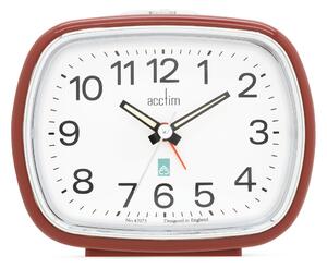 Acctim Camille Analogue Alarm Clock Red