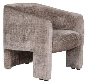 Hayward Fabric Accent Chair With Black Legs In Mink