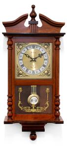 Acctim Westbury Pendulum Regulator Wall Clock Dark Brown