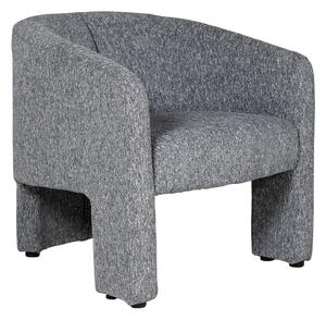 Hayward Fabric Accent Chair With Black Legs In Blue