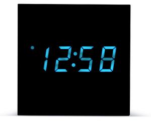 Acctim Ark Silent Digital Alarm Clock Black