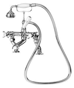 Selby Deck Mounted Bath Shower Mixer Tap Chrome