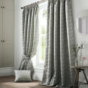 Bayford Lined Ready Made Pencil Pleat Curtains Seafoam
