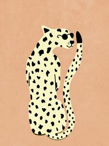 Illustration Cool Cheetah, Raissa Oltmanns, (30 x 40 cm)