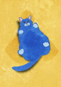 Illustration Fat Cat, Raissa Oltmanns, (30 x 40 cm)