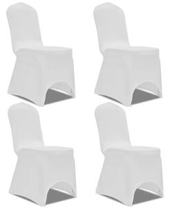 Stretch Chair Cover 4 pcs White