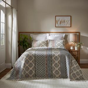 Dorma Deauville 100% Cotton Patchwork Bedspread MultiColoured