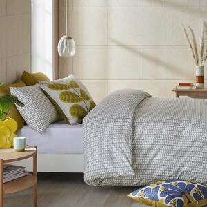 Orla Kiely Tiny Stem Duvet Cover Bedding Set Light Cool Grey