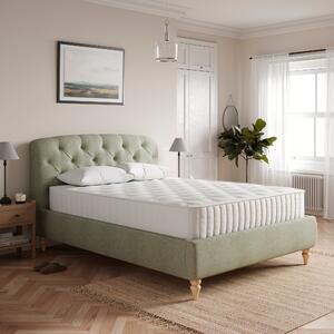 Arriana Woven Ottoman Chesterfield Bed Frame Green