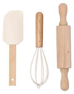 Nordwik Nordwik baking utensils in silicone for children 3-pieces Cream