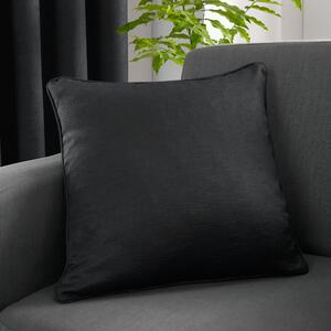 Fusion Strata Woven Cushion Black