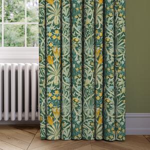 Woodland Weeds Made to Measure Curtains Green/Yellow