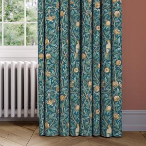 William Morris At Home Bird & Pomegranate Made to Measure Curtains Blue/Green