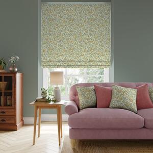 William Morris At Home Bird & Pomegranate Made To Measure Roman Blind Light Green/Blue