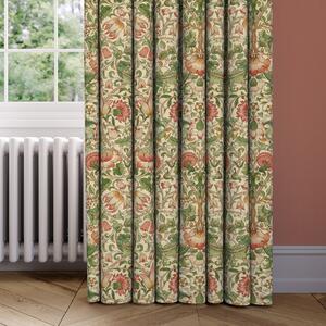 Lodden Made to Measure Curtains Green/Pink