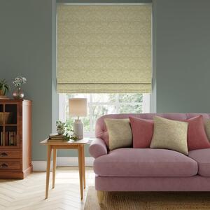 William Morris At Home Strawberry Thief Tonal Made To Measure Roman Blind Light Green