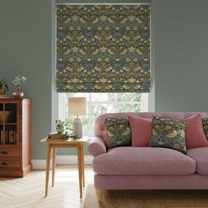 Strawberry Thief Made To Measure Roman Blind Blue/Green